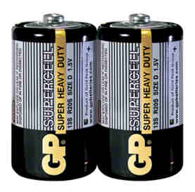 Батарейка солевая GP R14 SUPER CELL 14S-OS2 S-2/24/480