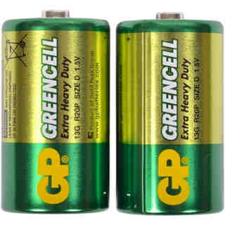Батарейка солевая GP R20 GREEN CELL 13G-OS2 S-2/20/240